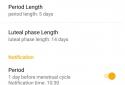 Menstrual calendar screenshot 4