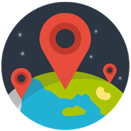Checkin Friends Map / Map of check-ins of friends