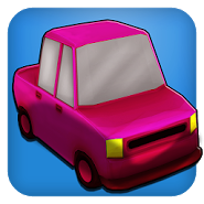 3D Cartoon Race Car Driver
