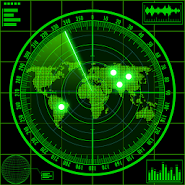 Radar locator UFO simulator
