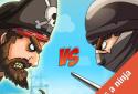 Pirate Vs Ninja 2 player game screenshot 1