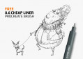 Cheap Fine-Liner Brush for Procreate  screenshot 1