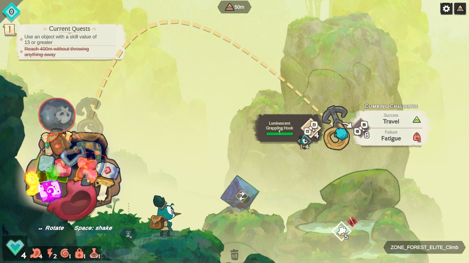 BARDA: Backpack Roguelike background