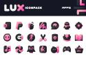 Pink IconPack : LuX screenshot 3