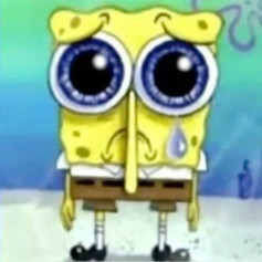 Spongebob crying